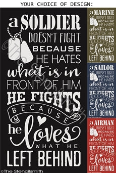 2662 - he doesn't fight because - The Stencilsmith