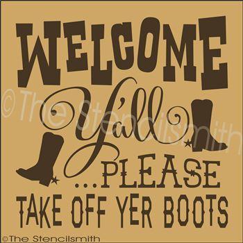2666 - Welcome Y'all please take off - The Stencilsmith