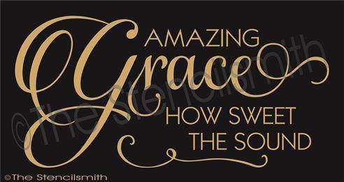 2668 - Amazing Grace how sweet - The Stencilsmith
