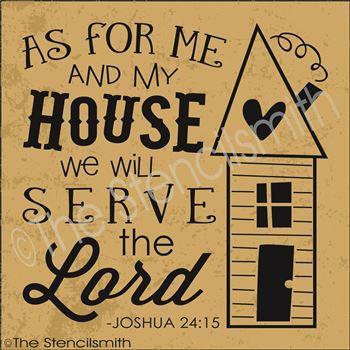 2683 - As for me and my house - The Stencilsmith