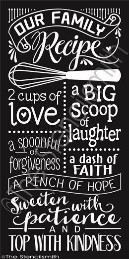 2707 - Our Family Recipe - The Stencilsmith