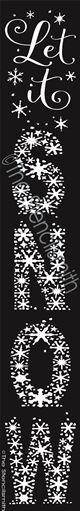 2764 - Let it Snow - The Stencilsmith