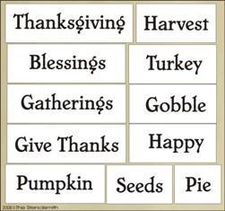 285 - Thanksgiving Lot - The Stencilsmith