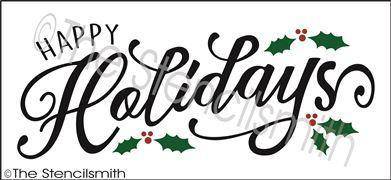 2923 - Happy Holidays - The Stencilsmith