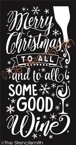 2926 - Merry Christmas to all ... WINE - The Stencilsmith