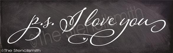 2981 - ps I love you - The Stencilsmith