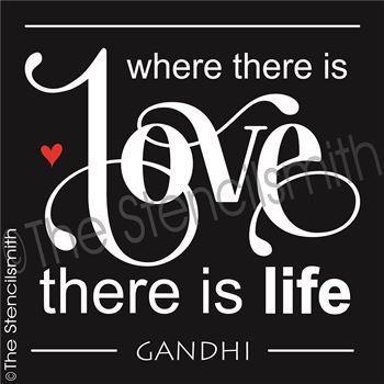 3015 - Where there is love - The Stencilsmith