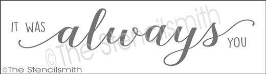 3019 - It was always you - The Stencilsmith