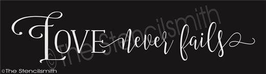 3021 - Love never fails - The Stencilsmith