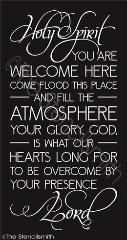 3033 - Holy Spirit you are welcome - The Stencilsmith