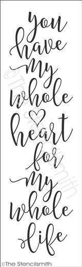3037 - you have my whole heart - The Stencilsmith