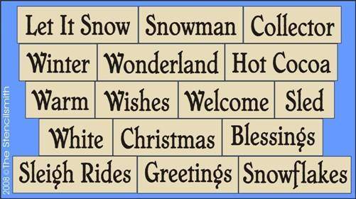 303 - Winter Lot - The Stencilsmith