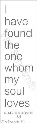 3040 - I have found the one my soul - The Stencilsmith