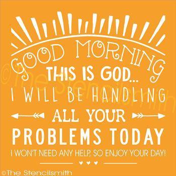 3053 - Good Morning this is God - The Stencilsmith