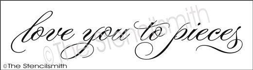 3055 - love you to pieces - The Stencilsmith