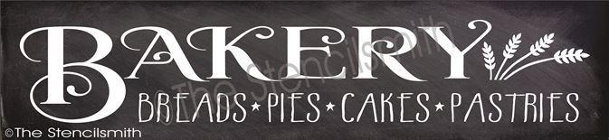 3068 - Bakery - bread pies cakes pastries - The Stencilsmith