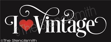 3154 - I (heart) Vintage - The Stencilsmith