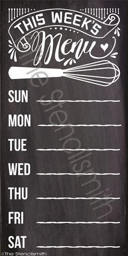 3198 - This Week's Menu - DAYS - The Stencilsmith