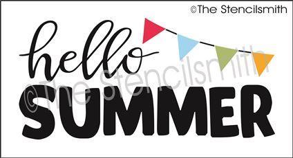3214 - hello summer - The Stencilsmith