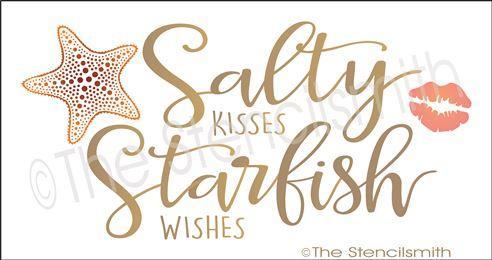 3220 - Salty Kisses Starfish Wishes - The Stencilsmith