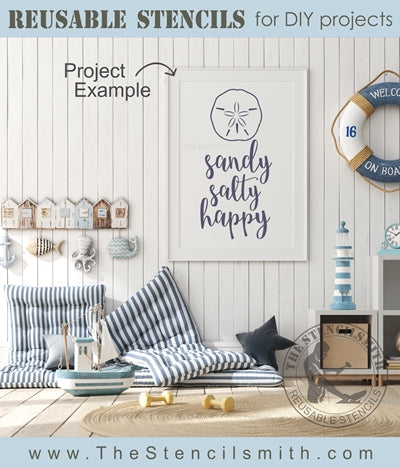 3221 - Sandy Salty Happy - The Stencilsmith
