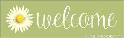 3241 - Welcome (daisy) - The Stencilsmith