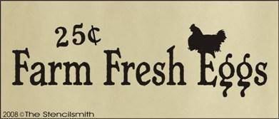 327 - Farm Fresh Eggs - The Stencilsmith