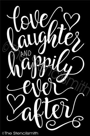 3285 - Love Laughter and Happily - The Stencilsmith