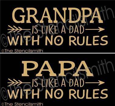 3299 - GRANDPA - is like a dad - The Stencilsmith