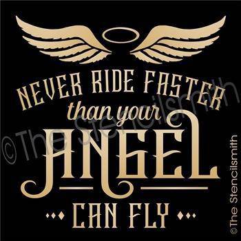 3318 - Never Ride Faster - The Stencilsmith