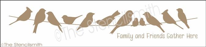 3390 - BIRDS - family and friends gather here - The Stencilsmith