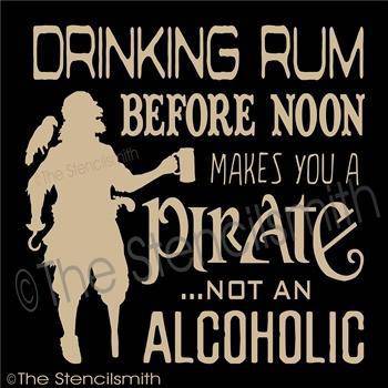 3401 - Drinking Rum before noon - The Stencilsmith