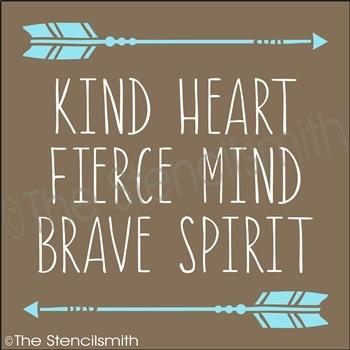 3448 - Kind Heart Fierce Mind - The Stencilsmith