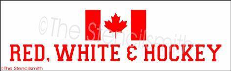 3452 - Red White & Hockey - The Stencilsmith