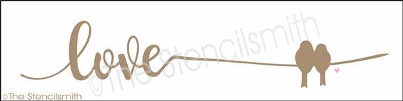 3475 - love (birds on a wire) - The Stencilsmith