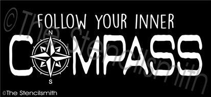 3478 - Follow Your Inner Compass - The Stencilsmith