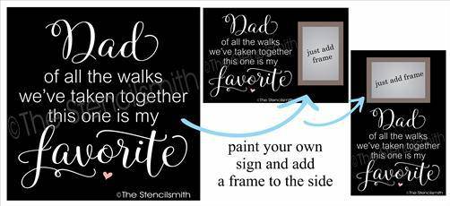 3506 - Dad of all the walks we've taken - The Stencilsmith