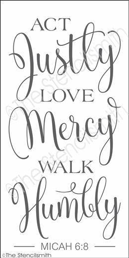 3507 - Act Justly Love Mercy - The Stencilsmith