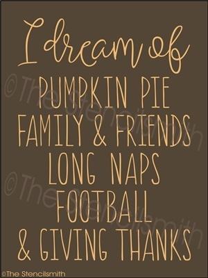 3529 - I dream of ... Thanksgiving - The Stencilsmith