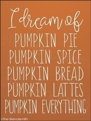 3595 - I dream of ... PUMPKIN - The Stencilsmith