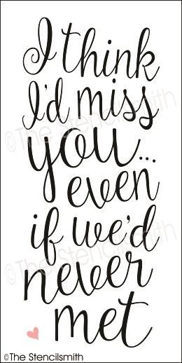 3605 - I think I'd miss you - The Stencilsmith