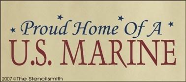 360 - Proud Home of a U.S. MARINE - The Stencilsmith