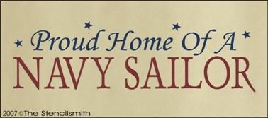 361 - Proud Home of a NAVY SAILOR - The Stencilsmith