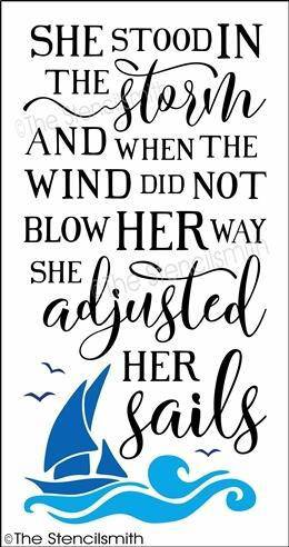 3643 - she stood in the storm - The Stencilsmith