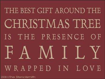372 - Christmas Family - The Stencilsmith