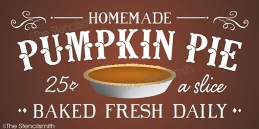 3736 - homemade Pumpkin Pie - The Stencilsmith