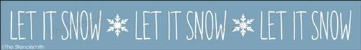 3756 - Let it snow Let it Snow - The Stencilsmith