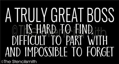 3793 - A truly great BOSS is - The Stencilsmith