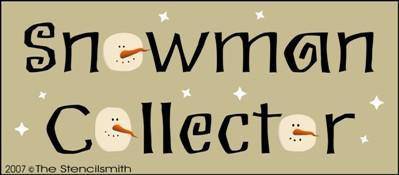 384 - Snowman Collector - The Stencilsmith