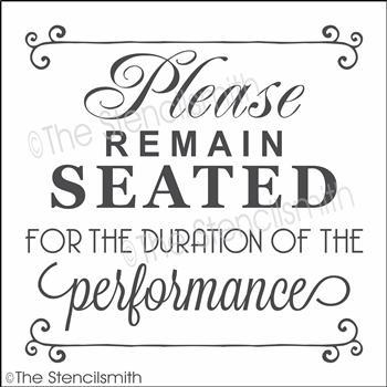 3852 - Please remain seated - The Stencilsmith